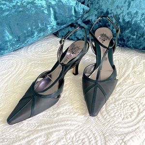 J.RENEE Navy Blue T strap 3” heels. Size 9.